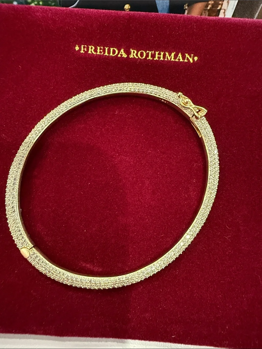 Freida Rothman Signature Pave Oval Bracelet